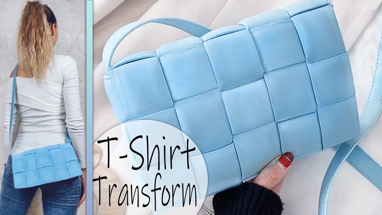 T-SHIRT RECYCLE INTO AWESOME PURSE BAG 😍 How to Make a Bag GIRL CRAFT