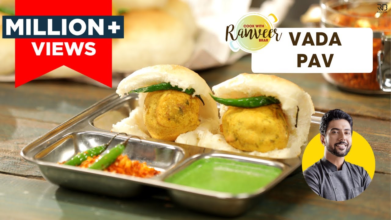 Vada Pav | मुंबई वड़ा पाव | घर पे आसानी से बनाएँ चौपाटी स्टाइल ।Mumbai Style Vada Pav | Chef Ranveer