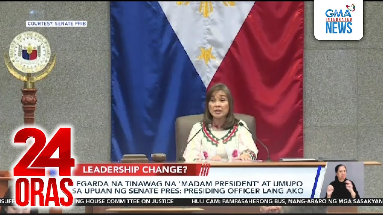 Legarda na tinawag na ‘Madam President’ at umupo sa upuan ng Senate President... | 24 Oras