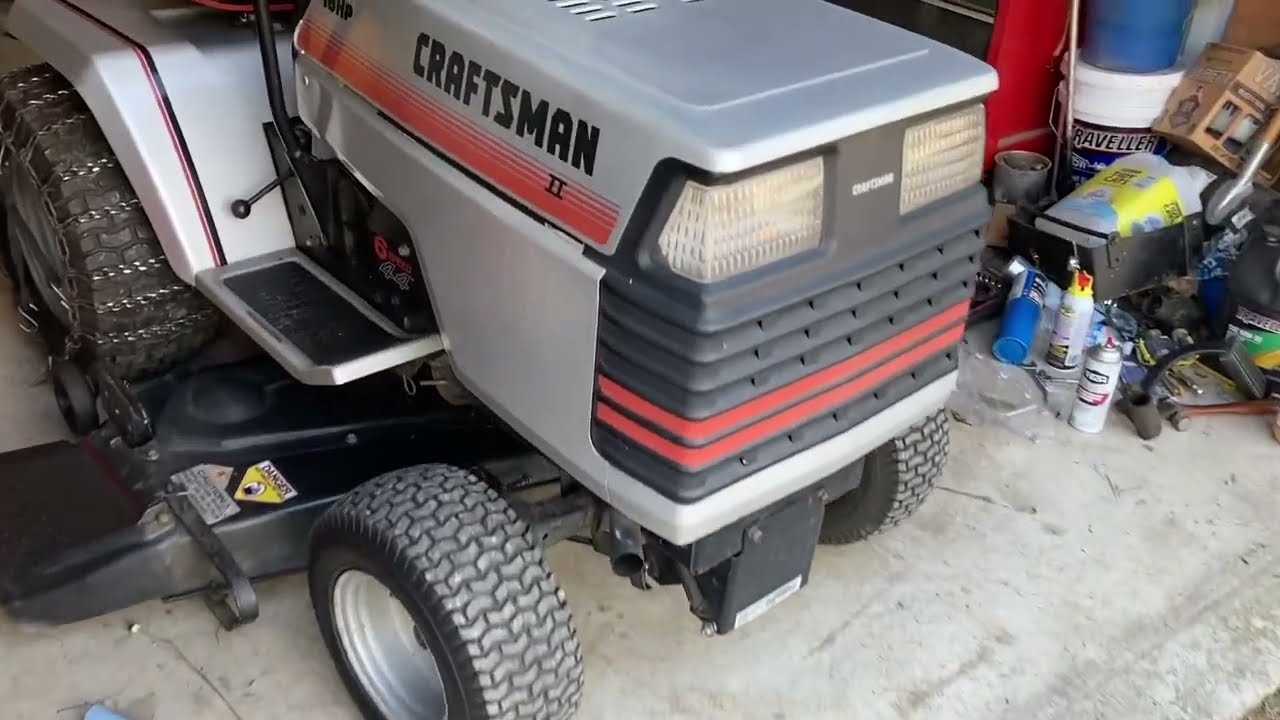 Craftsman GT18 oil change