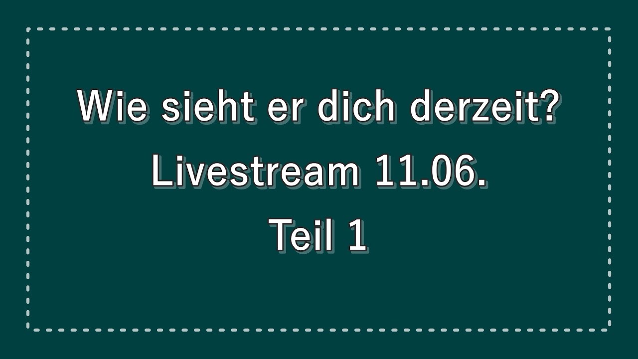 Wie sieht er dich derzeit? Tarotlegung
