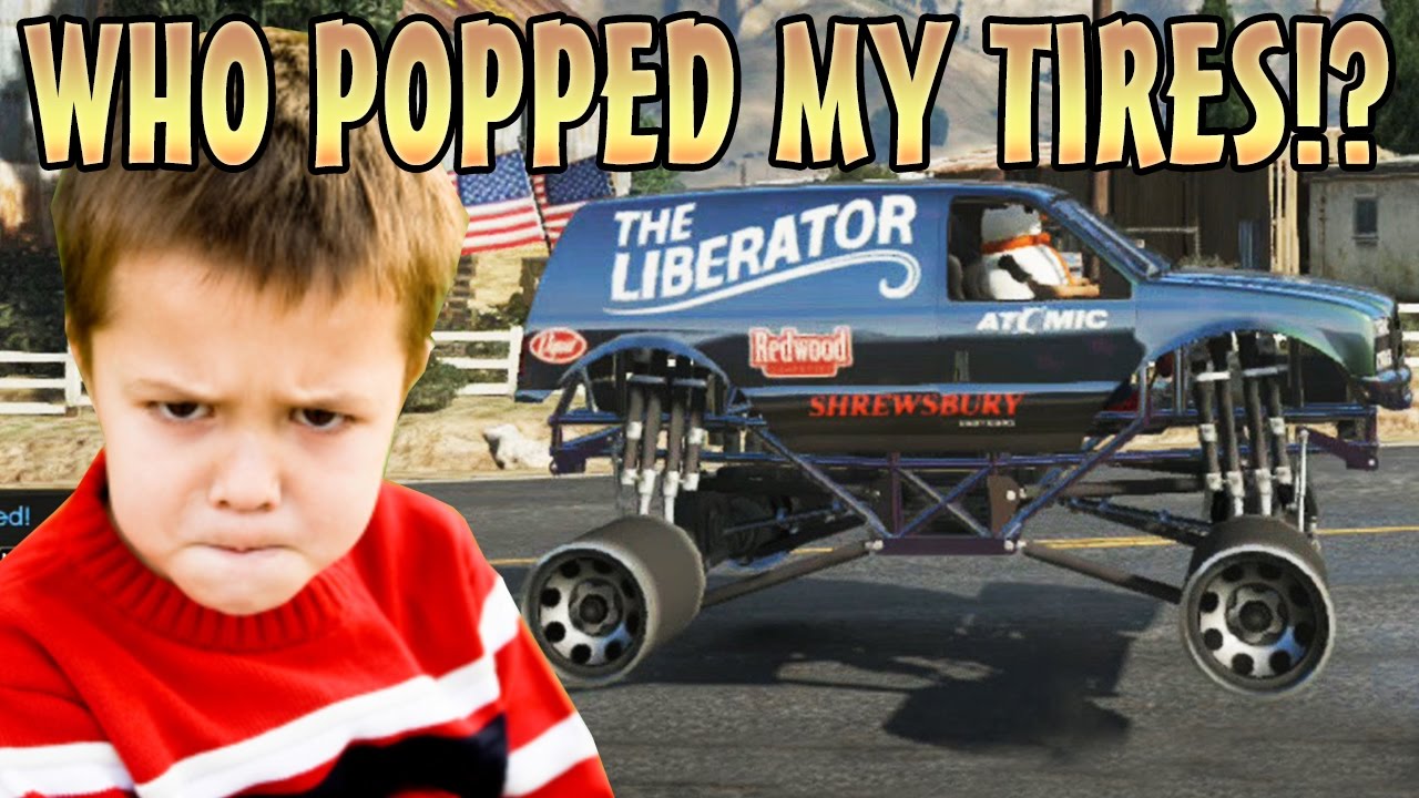 POP ALL CAR TIRES TROLLING! (GTA 5 Funny Trolling)
