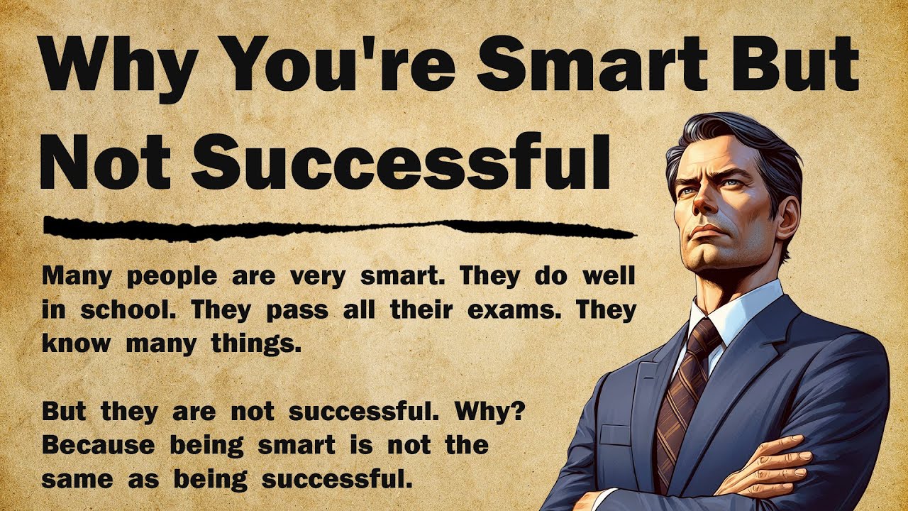 Why You're Smart But Not Successful 🧠|| Motivational English Story 🚀 || Graded Reader 🎧📘