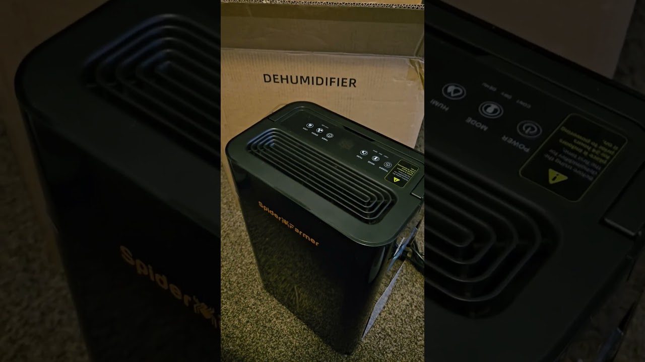spider farmer dehumidifier unboxing #cannabiseducation #spiderfarmer