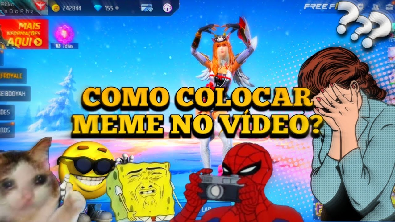 COMO COLOCAR OS MEMES NO VÍDEO! 🤔 