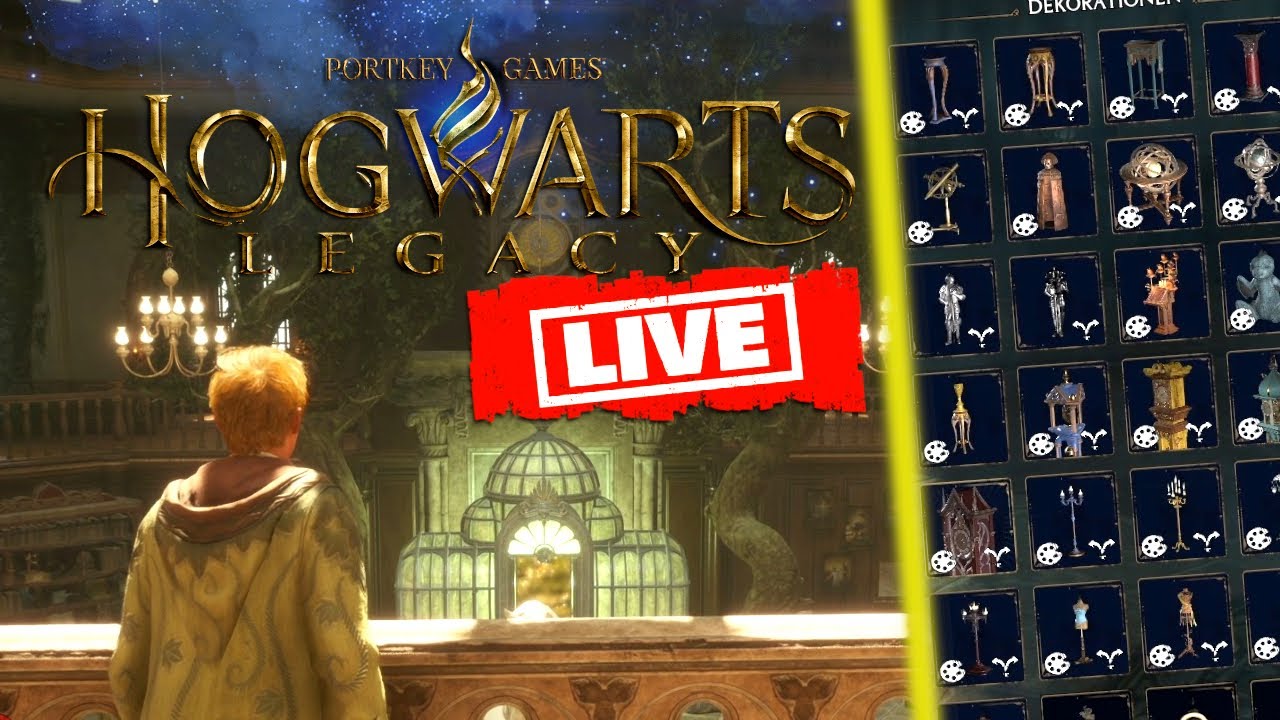 ENDLICH BAUEN wir UNSEREN RAUM der W&Uuml;NSCHE! 😍 | HOGWARTS LEGACY LIVE