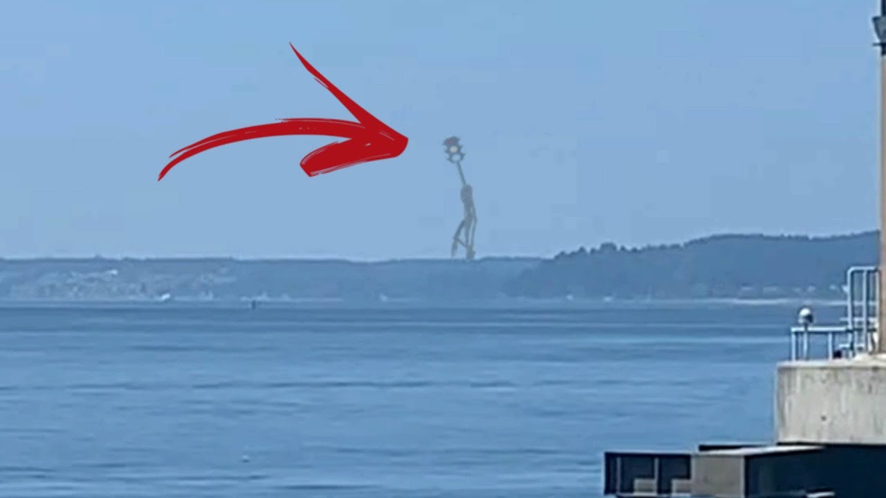 Traffic light head creature Monster sighting in real life