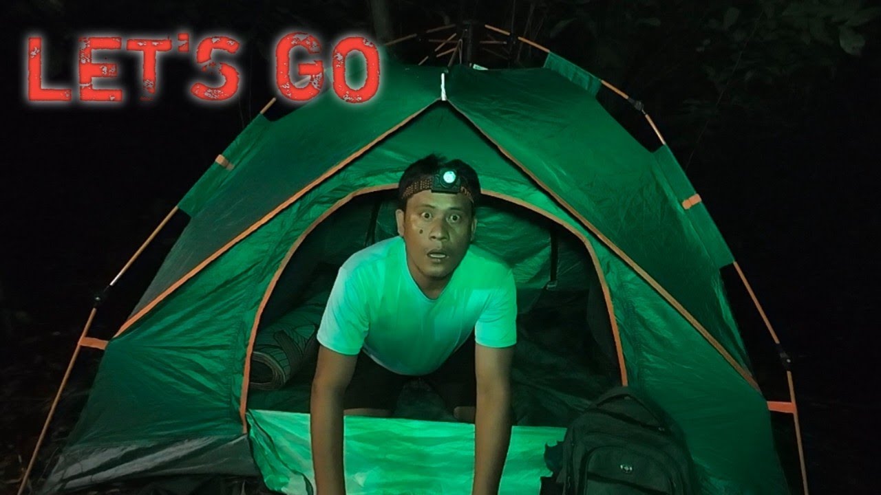 🔴ASWANG camping sa gubat| with magtanim ng kamoteng kahoy* at dito na rin ako natulog* creepy ghost 
