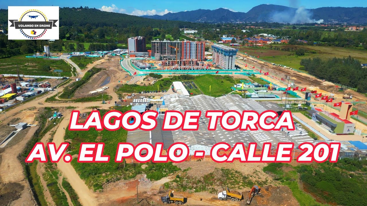 VOLANDO EN DRONE 4K - LAGOS DE TORCA  -  AV  EL POLO CALLE 201
