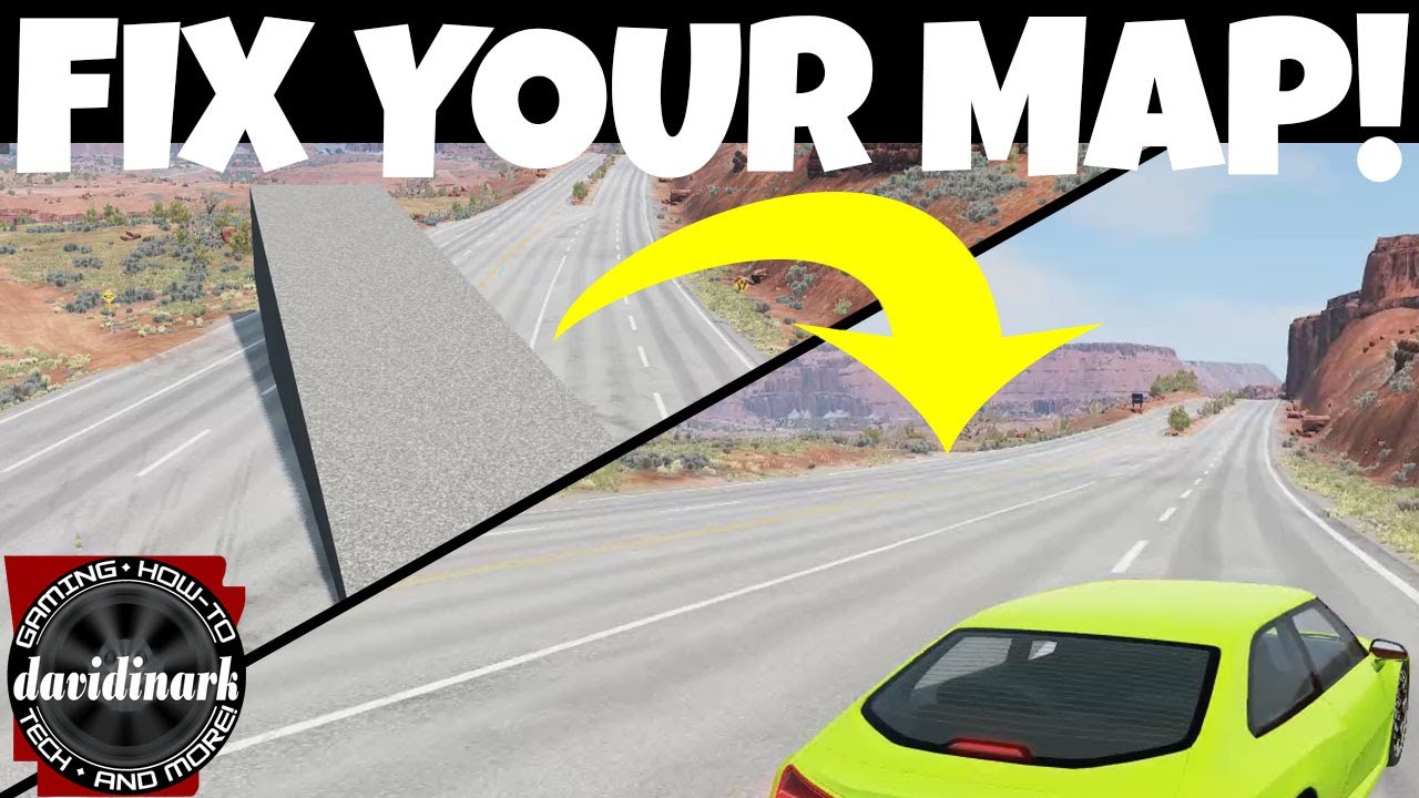 Fix Your Map! Change your map back to NORMAL! BeamNG Drive Tutoral