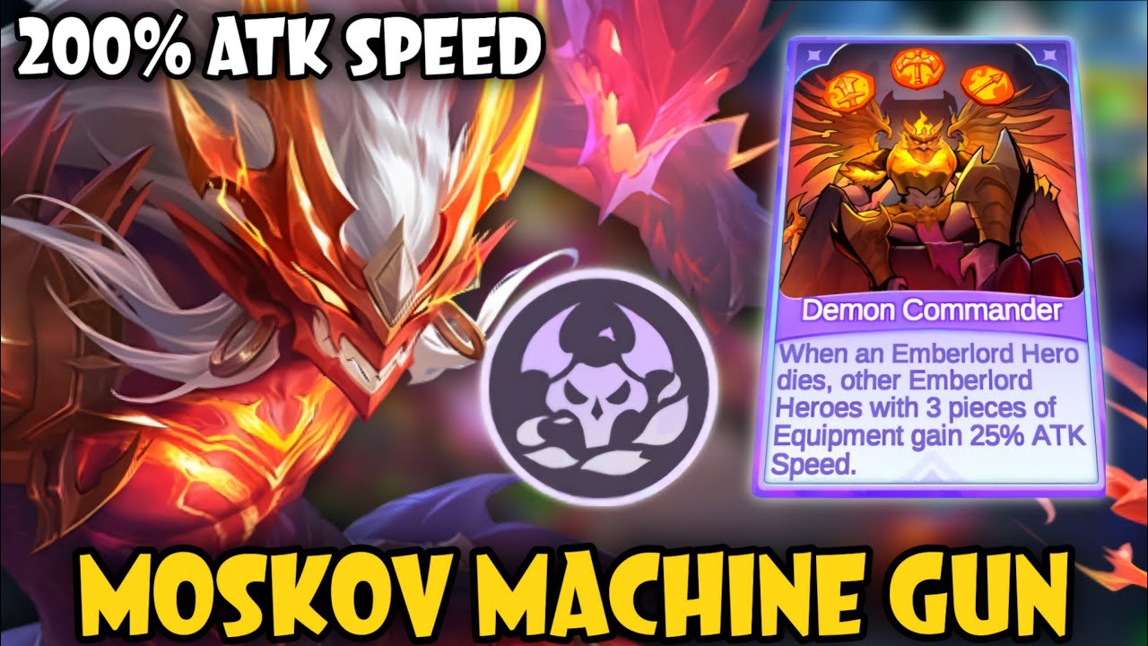 CRAZY FULL ATTACK SPEED COMBO !! SWORDSMAN MOSKOV !! MAGIC CHESS GO GO BEST STRATEGY