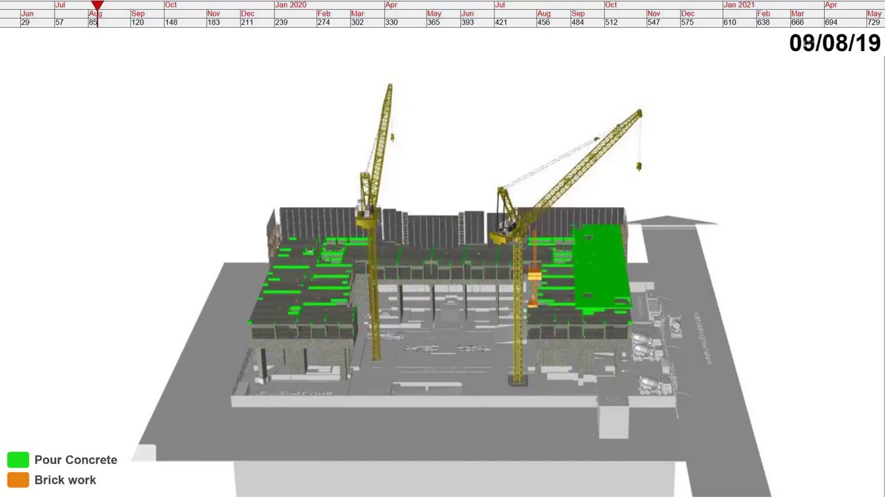 4D Construction Sequence on Synchro