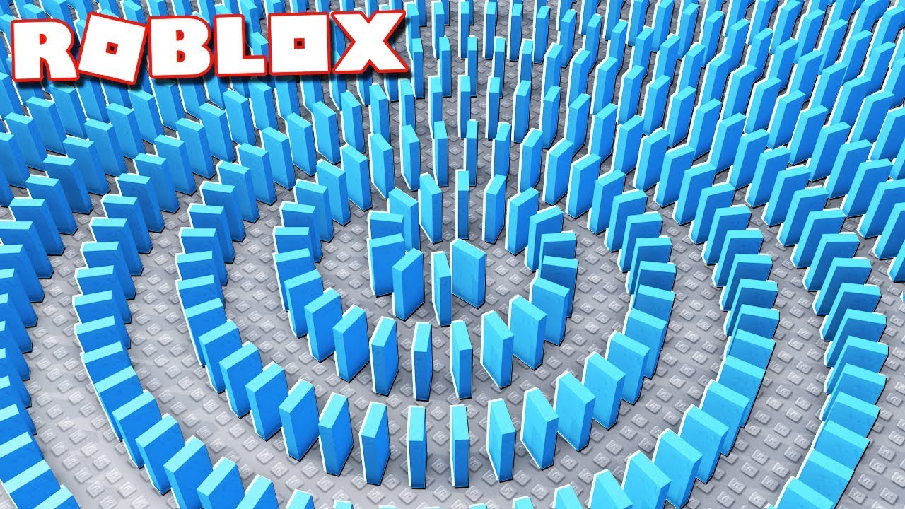 50,000 DOMINO CHAIN REACTION IN ROBLOX! (Domino Simulator)