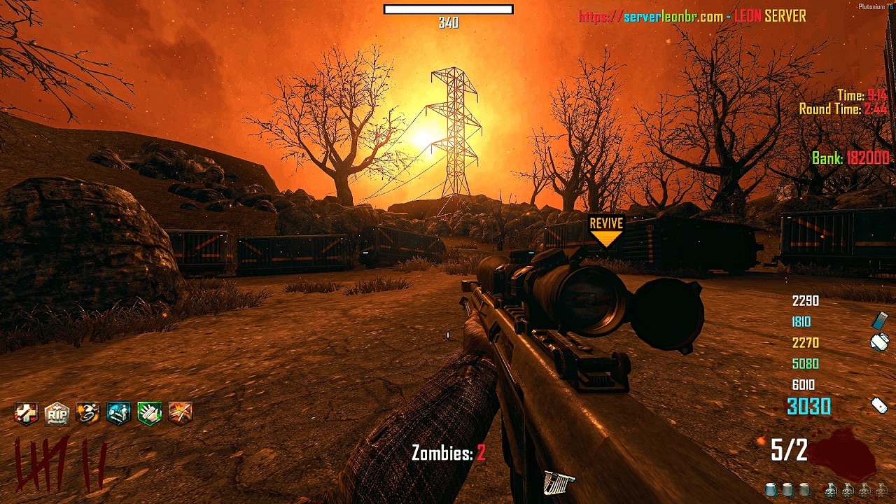 BLACK OPS 2 ZOMBIES: TRANZIT 6 PLAYERS NO FOG (NO COMMENTARY)