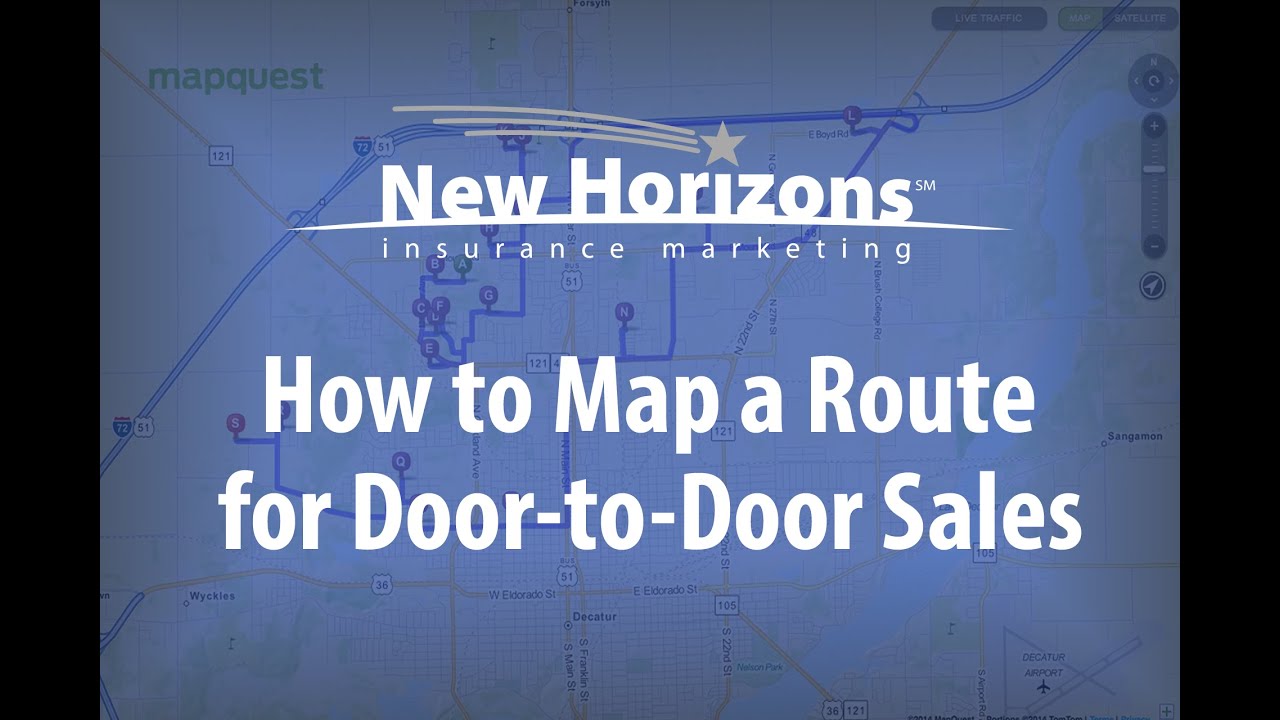 How to Map Your Route for Door to Door Sales