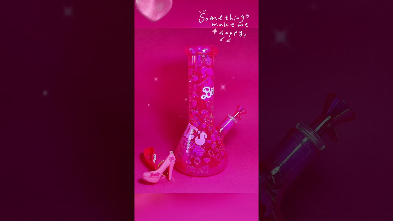 💗👑 Hot Pink Barbie Sparkling Bong#barbie