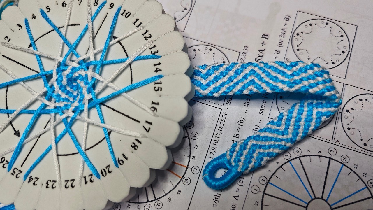 Kumihimo Tutorial Funny ZigZag Naiki Technique