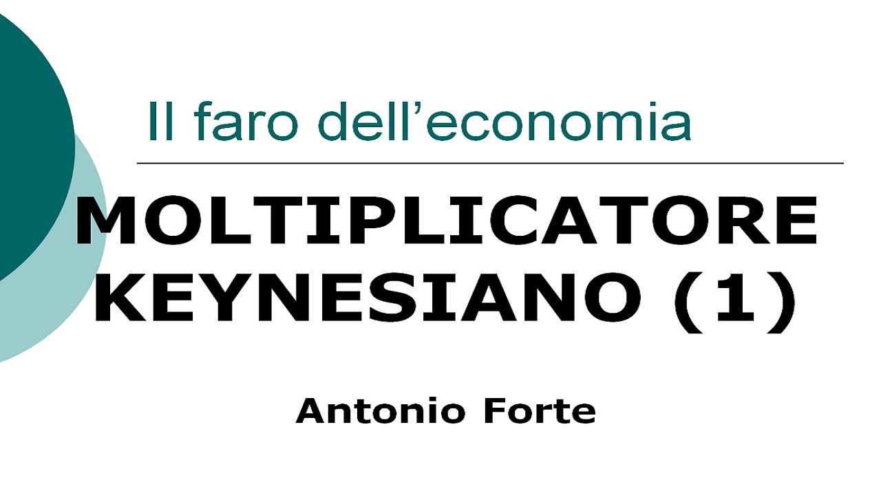 Lezione: il Moltiplicatore keynesiano! (1)