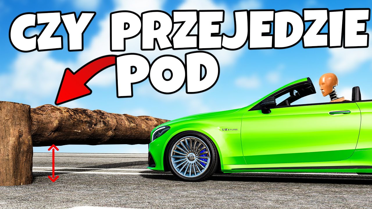 ❄️ CZY AUTO ZMIEŚCI SIĘ W 30 CENTYMETROWEJ DZIURZE!? | BeamNG Drive |