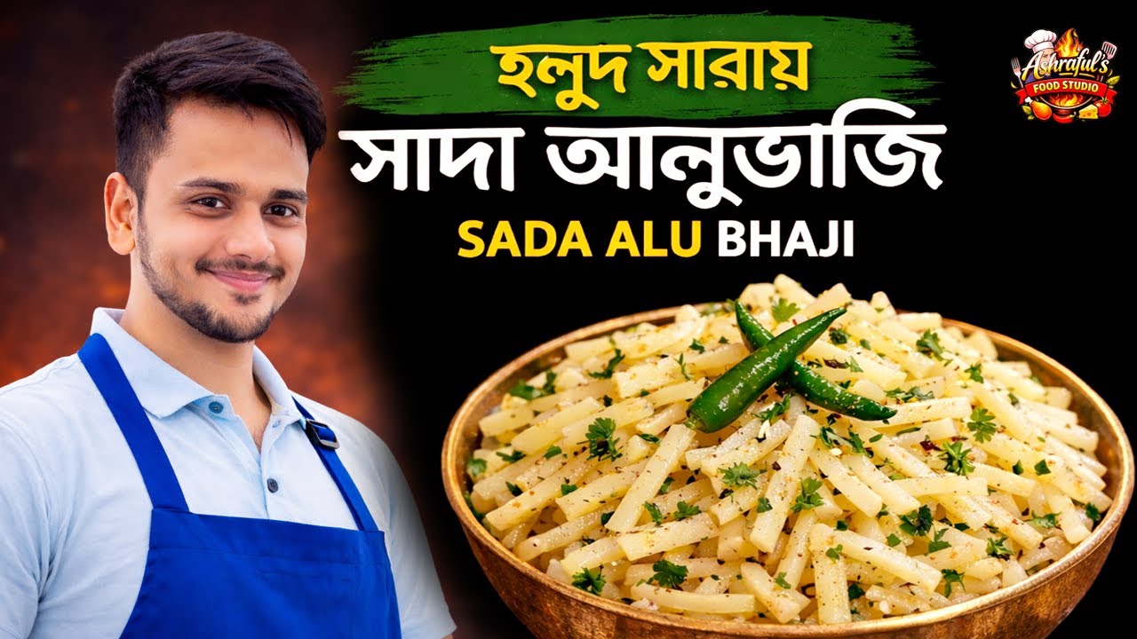 হলুদ ছাড়া সাদা আলু ভাজি | কুচি আলু ভাজি রেসিপি | Perfect Potato Fry | Ashraful Food Studio