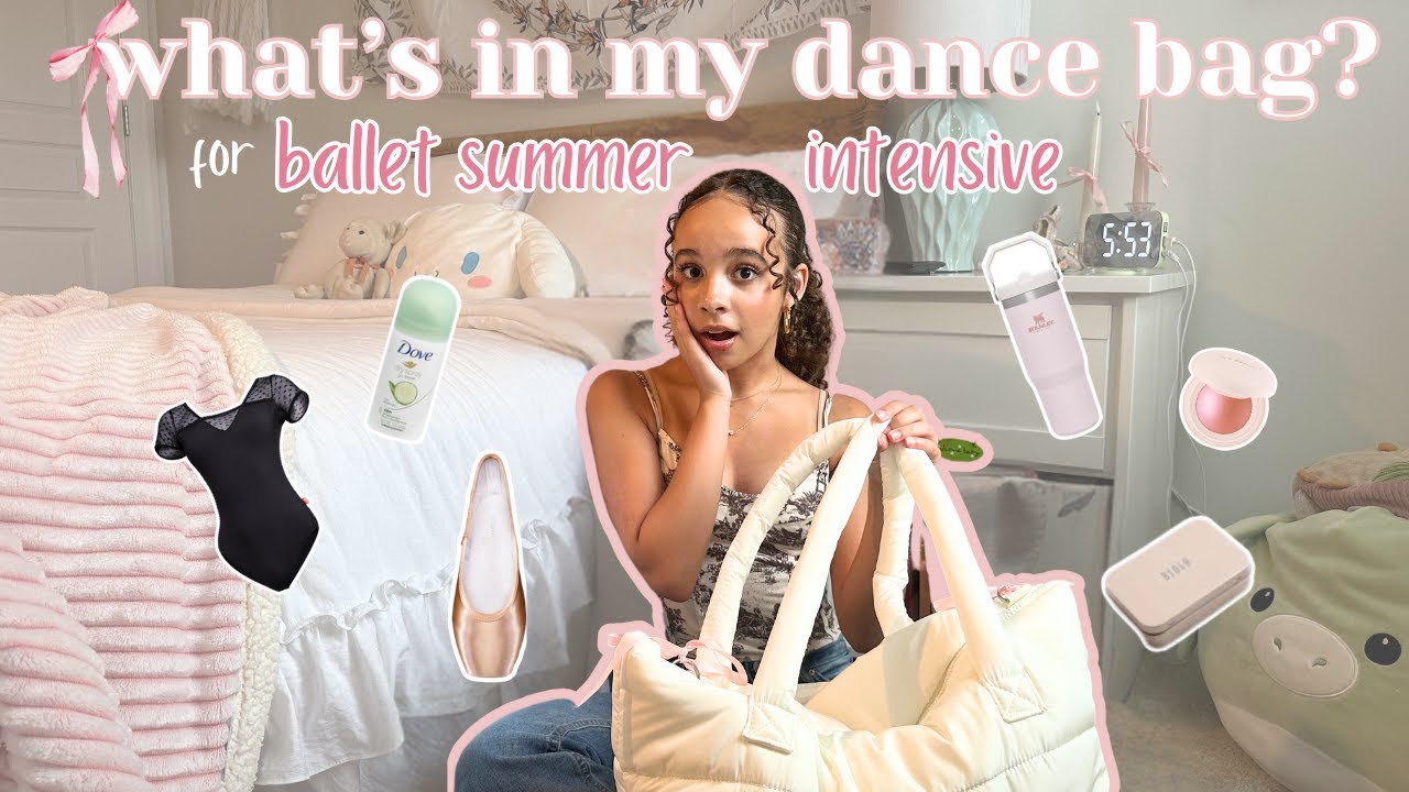 what's in my tote bag | ✨ballet summer intensive diaries✨ | ep. 1