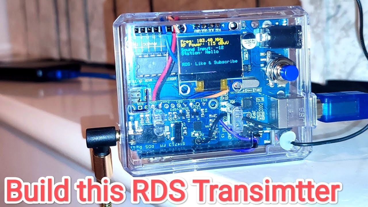 How to make a nice RDS stereo Arduino controlled FM Transmitter with a Si4713 module