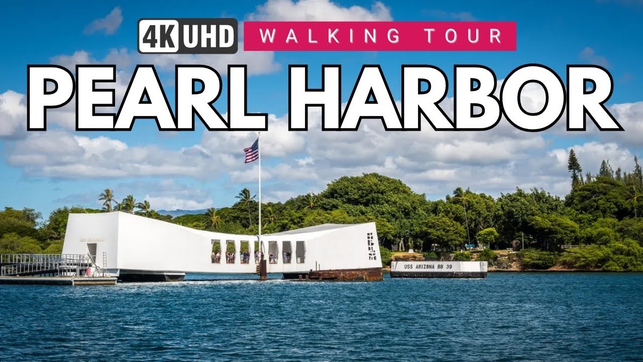 PEARL HARBOR 🇺🇸 Must-See Walking Tour | Explore Hawaii’s History in 4K 60FPS
