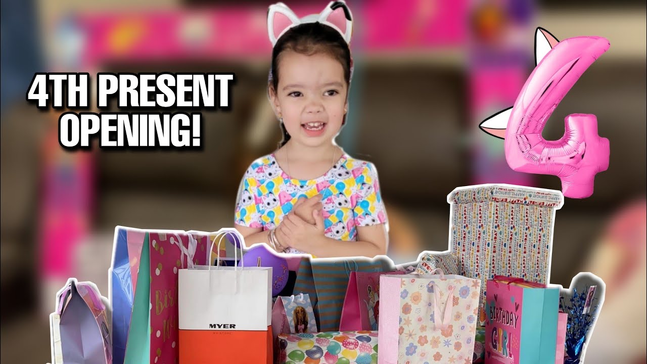 SIENNA'S 4th Birthday OPENING PRESENTS! | Erlinda Salamat