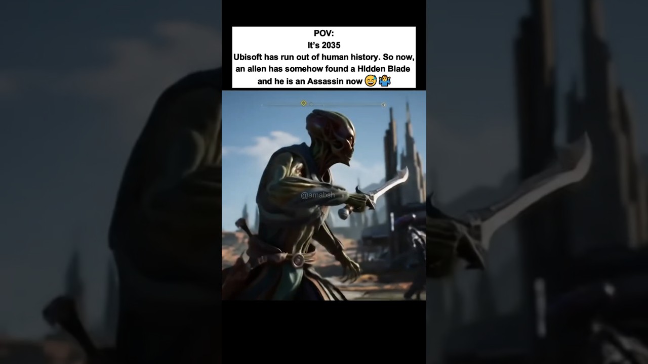 Alien Assassin's Creed!😅👽 #assassinscreed