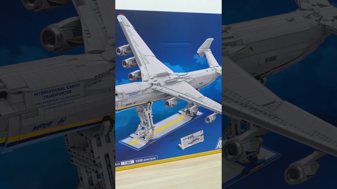 Конструктор літак Jie Star Ан-225 &laquo;Мрія&raquo; 57014 &mdash; модель легендарного літака з 5350 деталей! #іграшки