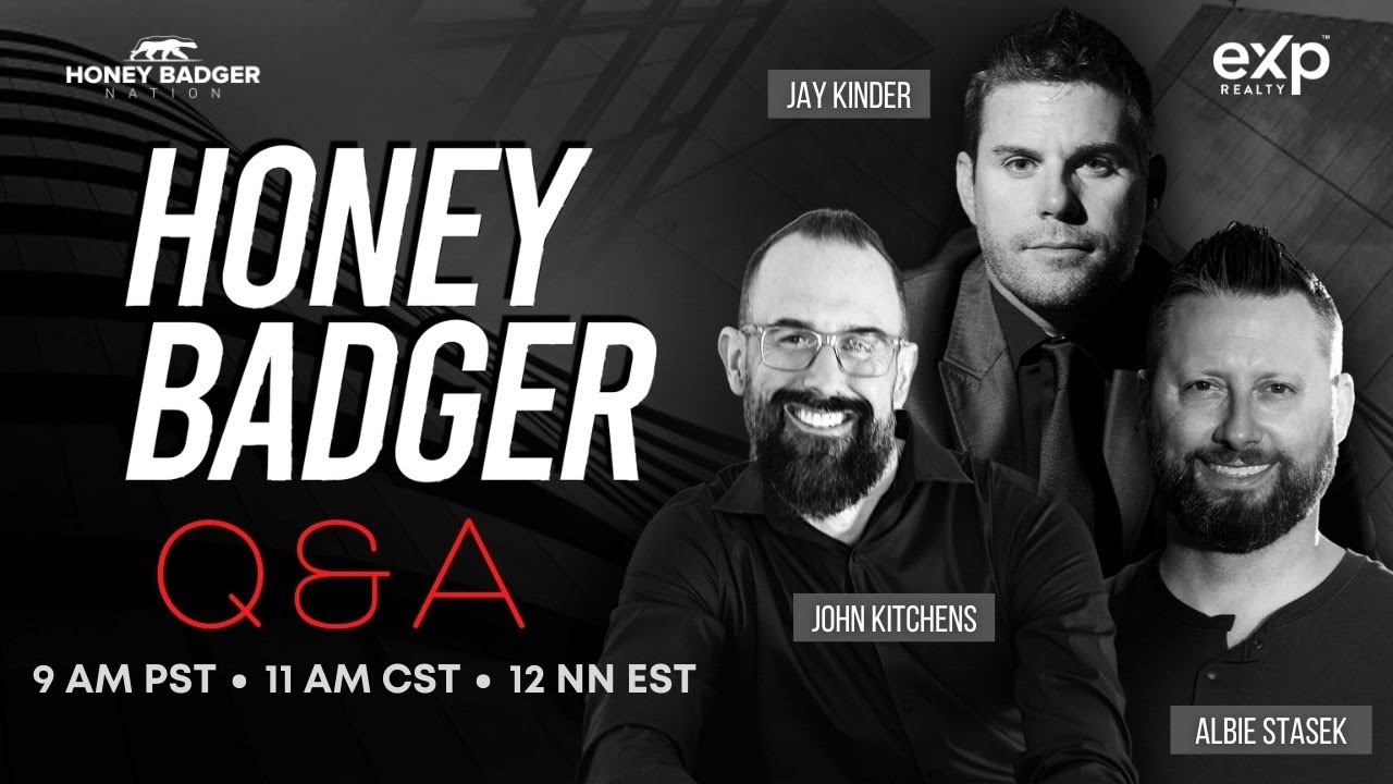 Honey Badger Agent Attraction Q&A with Jay Kinder, Albie Stasek and John Kitchens