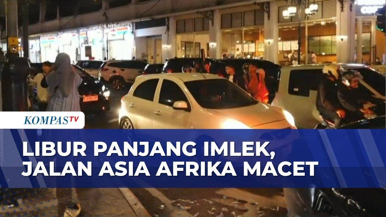 Libur Panjang Imlek & Jelang Ramadan, Kawasan Asia Afrika Bandung Diserbu Pengunjung hingga Macet