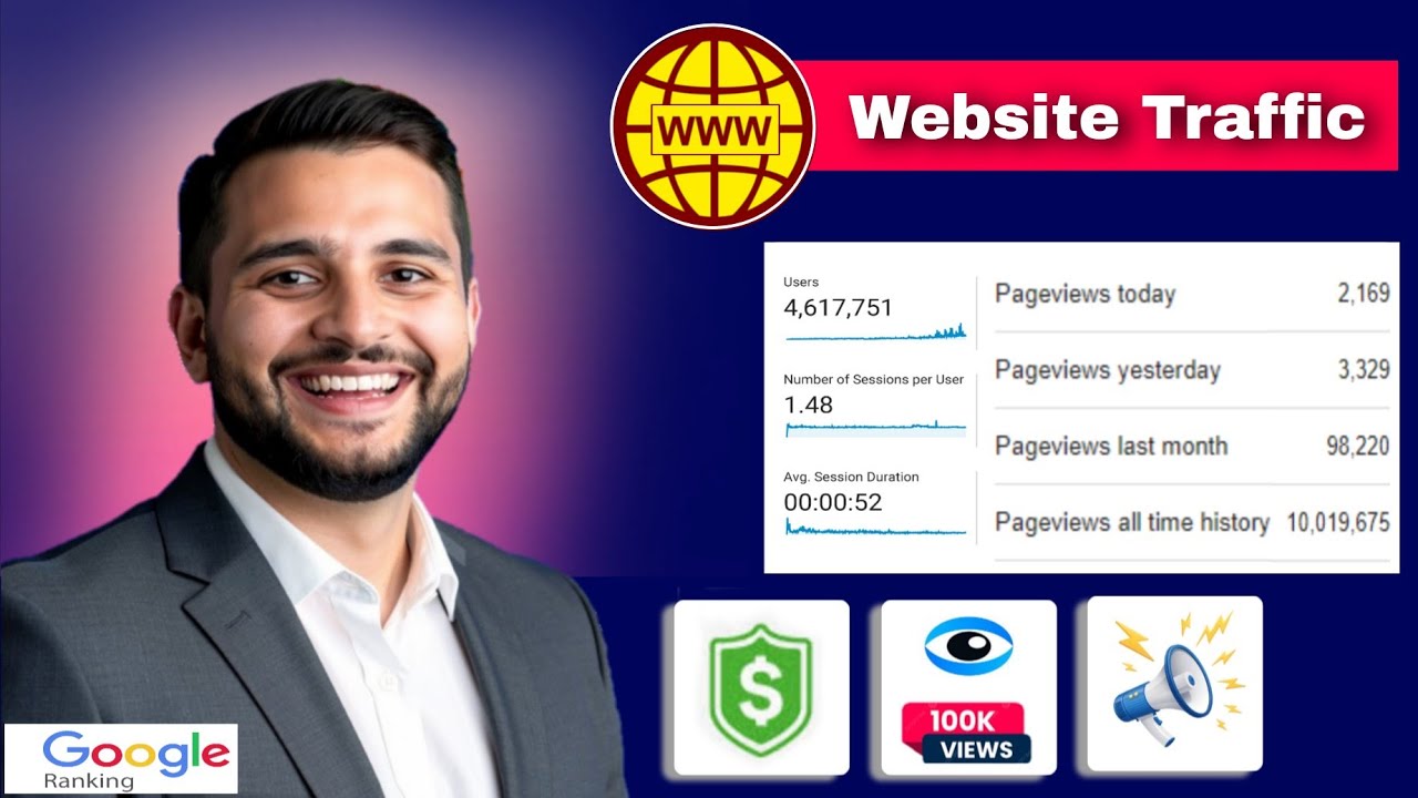 Website traffic exchange 100K Views 100% Organic Traffic Generator 