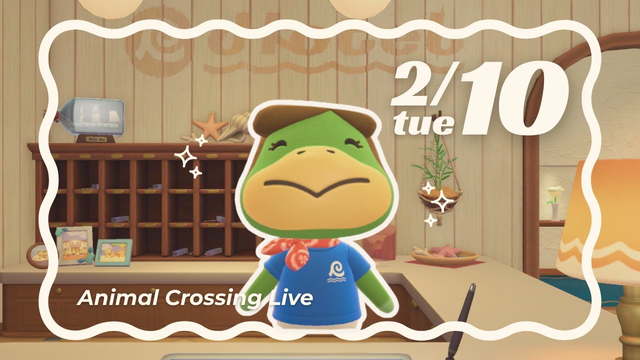 あつ森ライブ | 2/10 tue のんびりいつものたぬき島🐻