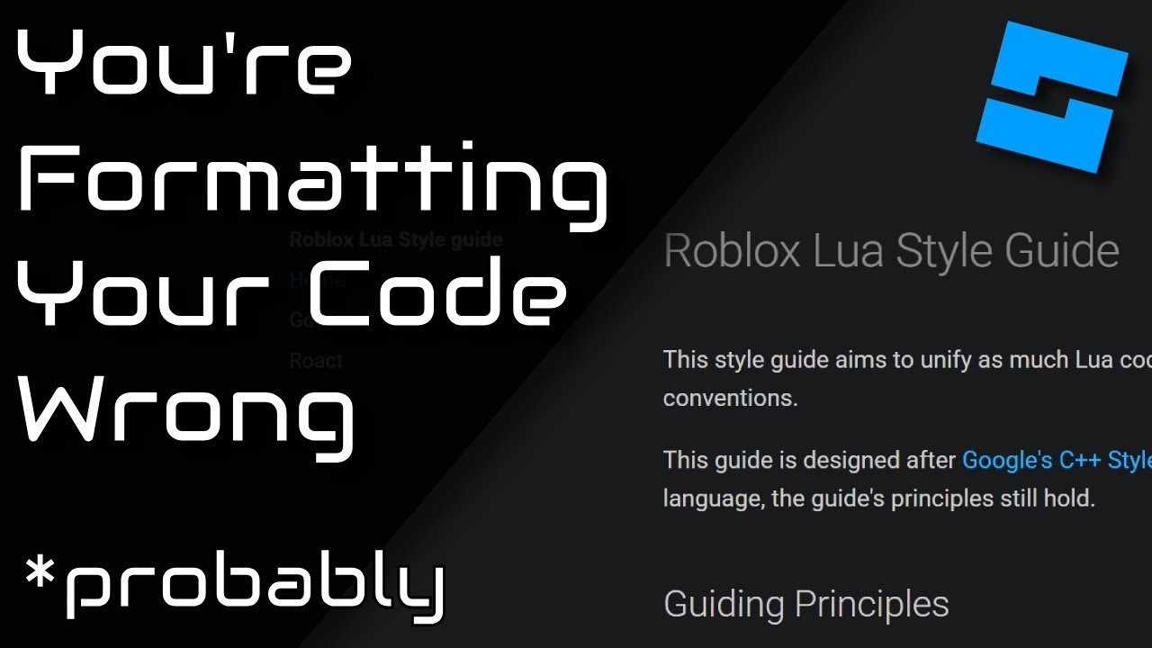Roblox Style Guide - Learn to Code Using Roblox (Beginner 11 2025)