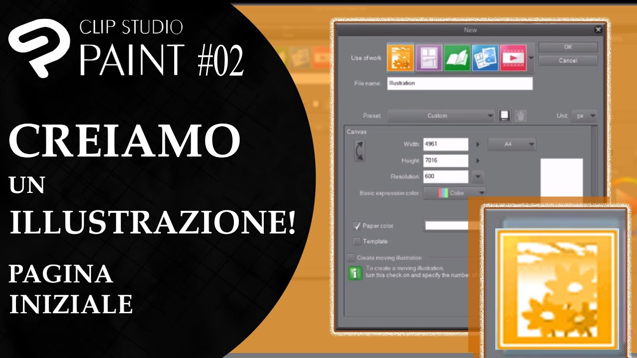 CLIP STUDIO PAINT TUTORIAL #02 - Creiamo un Illustrazione 01