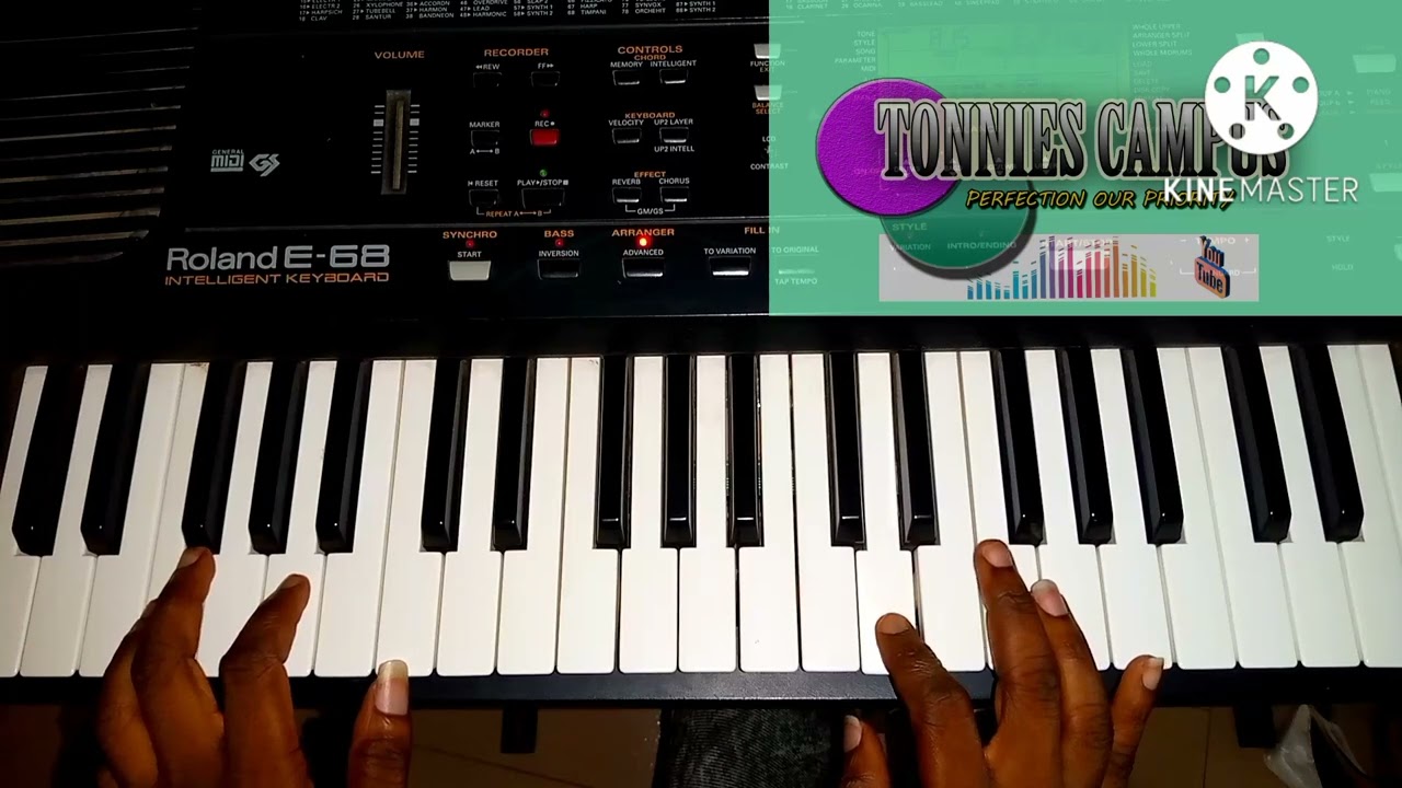 How to play W'aseda Nie by Anita Obeng reggae piano lesson