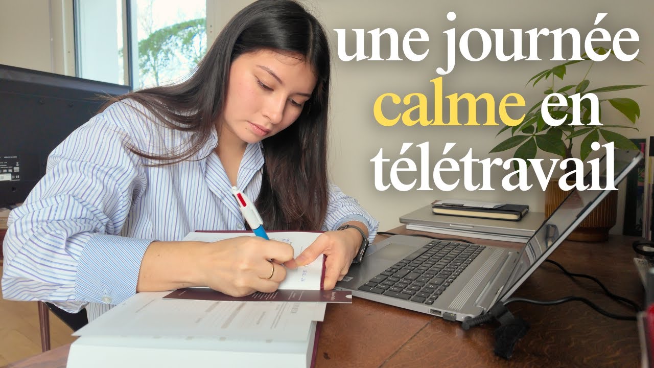 Une vie d'introvertie | une journée calme et productive en télétravail | Vlog