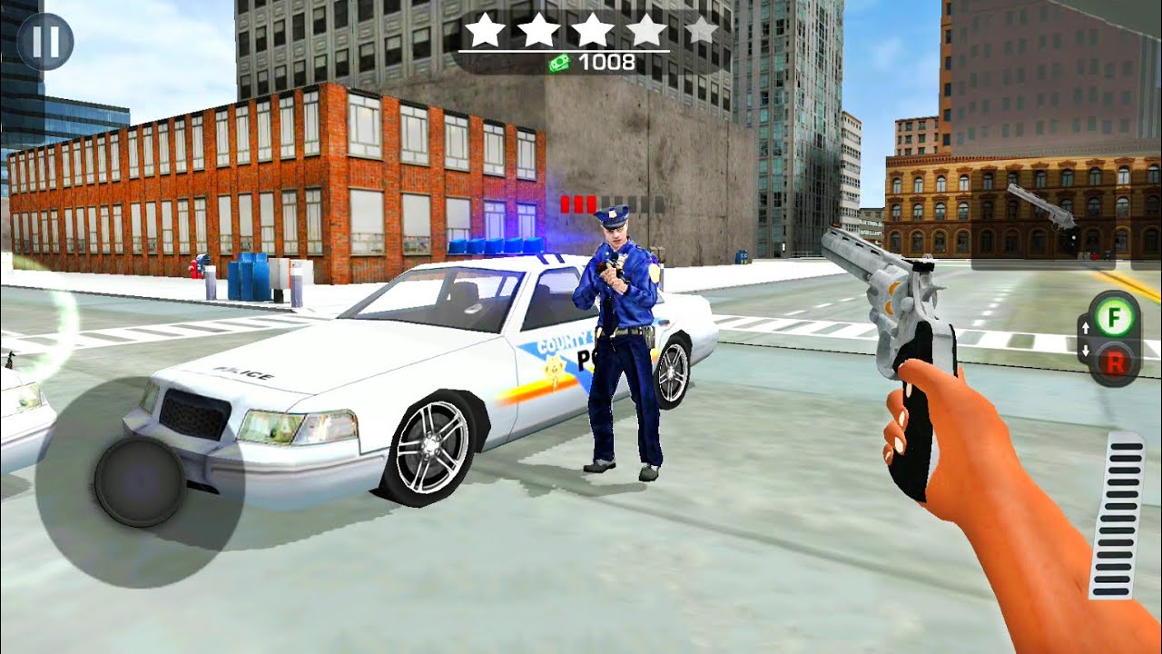Motorbike Escape From Police - City Criminal Villains Simulator #11- Android Gameplay