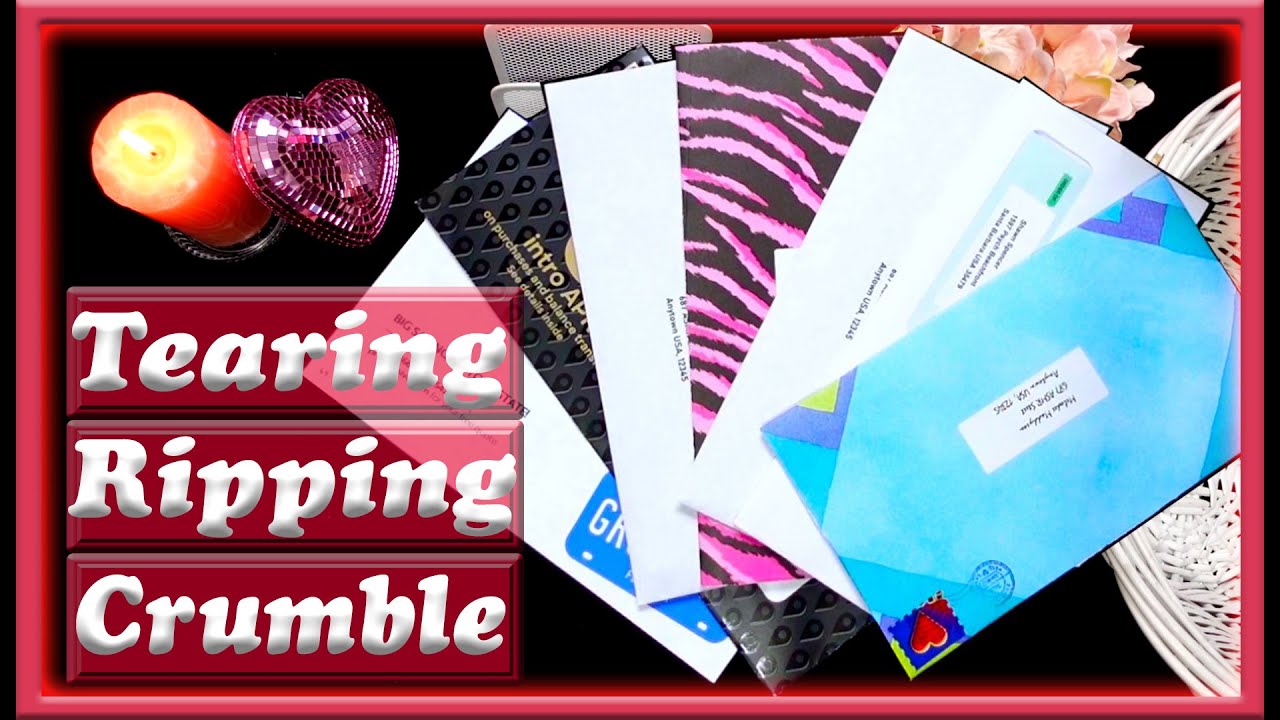 ASMR | Opening Mail | Tearing | Ripping | Crumpling | Paper Sounds | No Talking