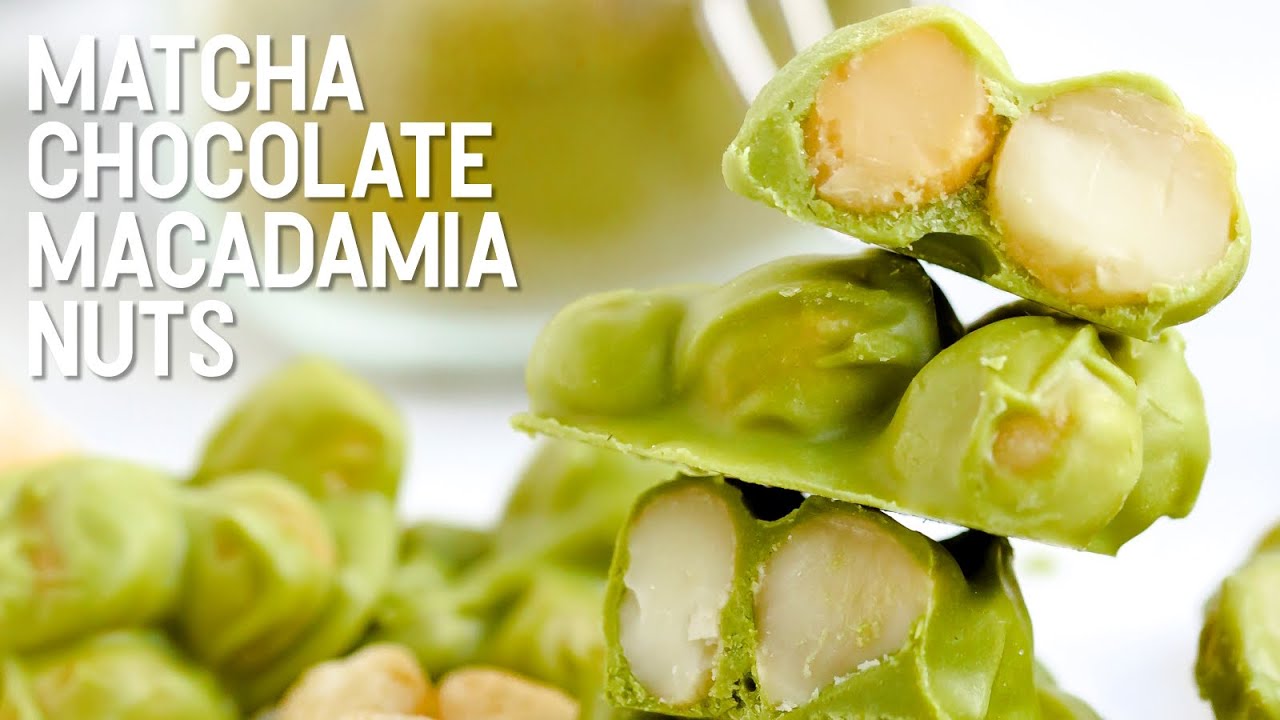 Matcha Chocolate Macadamia Nuts
