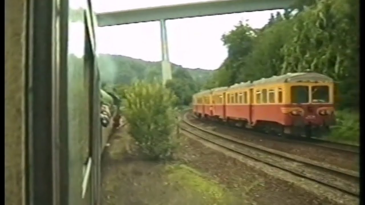Ride on the L154 Dinant-Givet 22/08/1994 | With steam train CF3V and autorails SNCB and SNCF