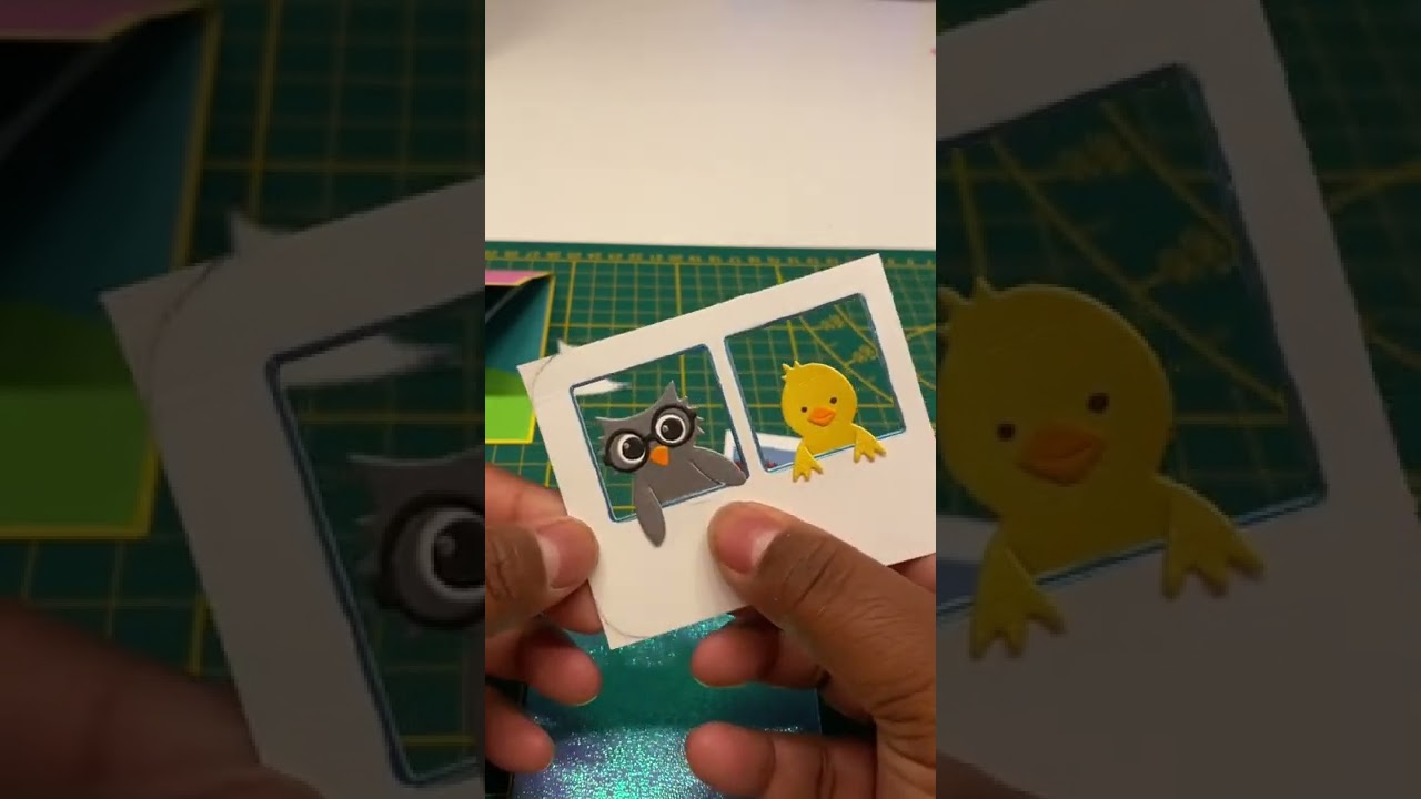Schoolbus card using the upsy daisy pop up die from Karen Burniston
