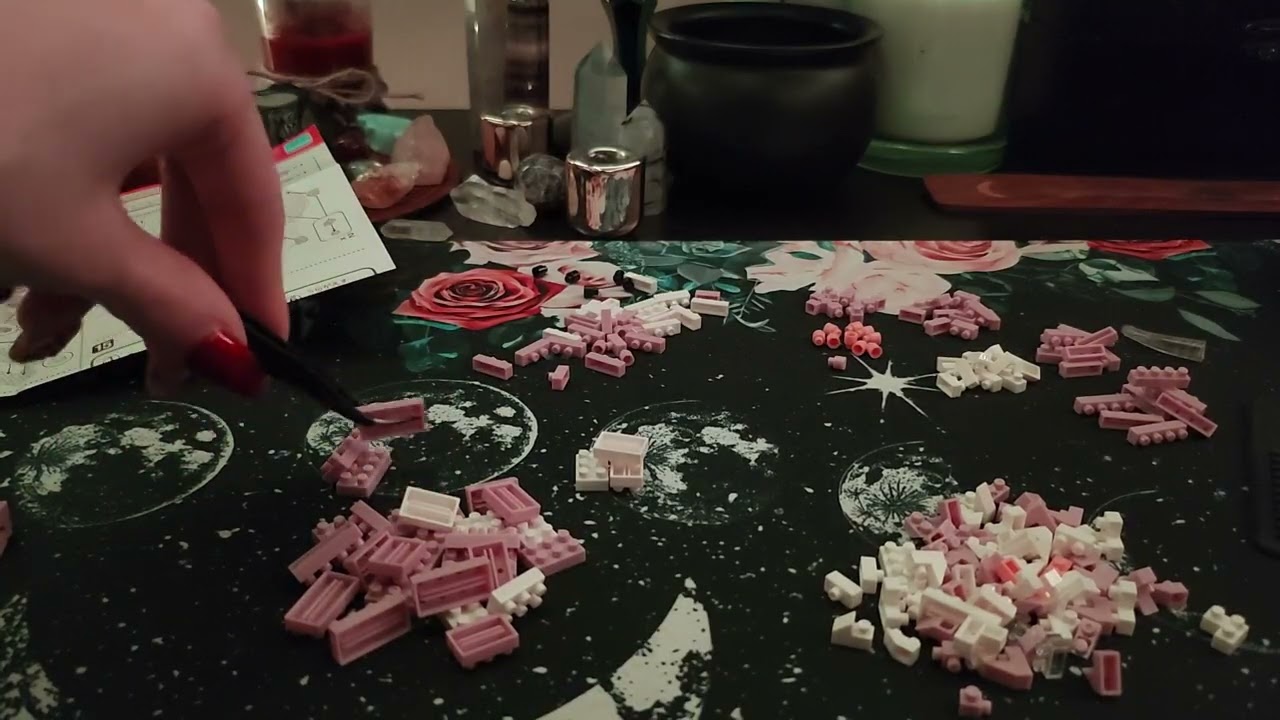 Building a Nanoblock Kuromi Part 1 (Whispered ASMR)
