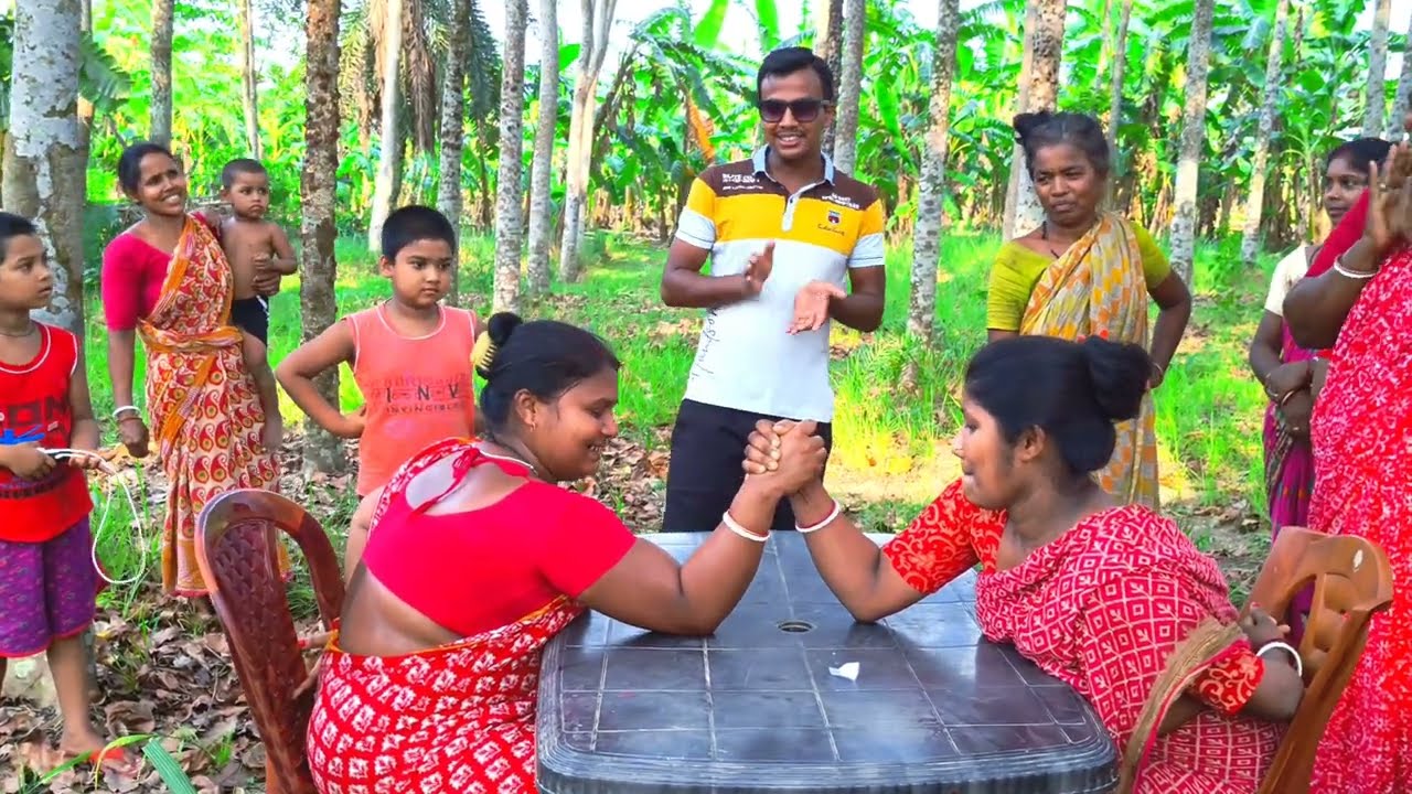 Panja lorai || Panja Khala || পাঞ্জা খেলা || Arm Wresting || মহিলাদের মারামারি ||#khelar vuban