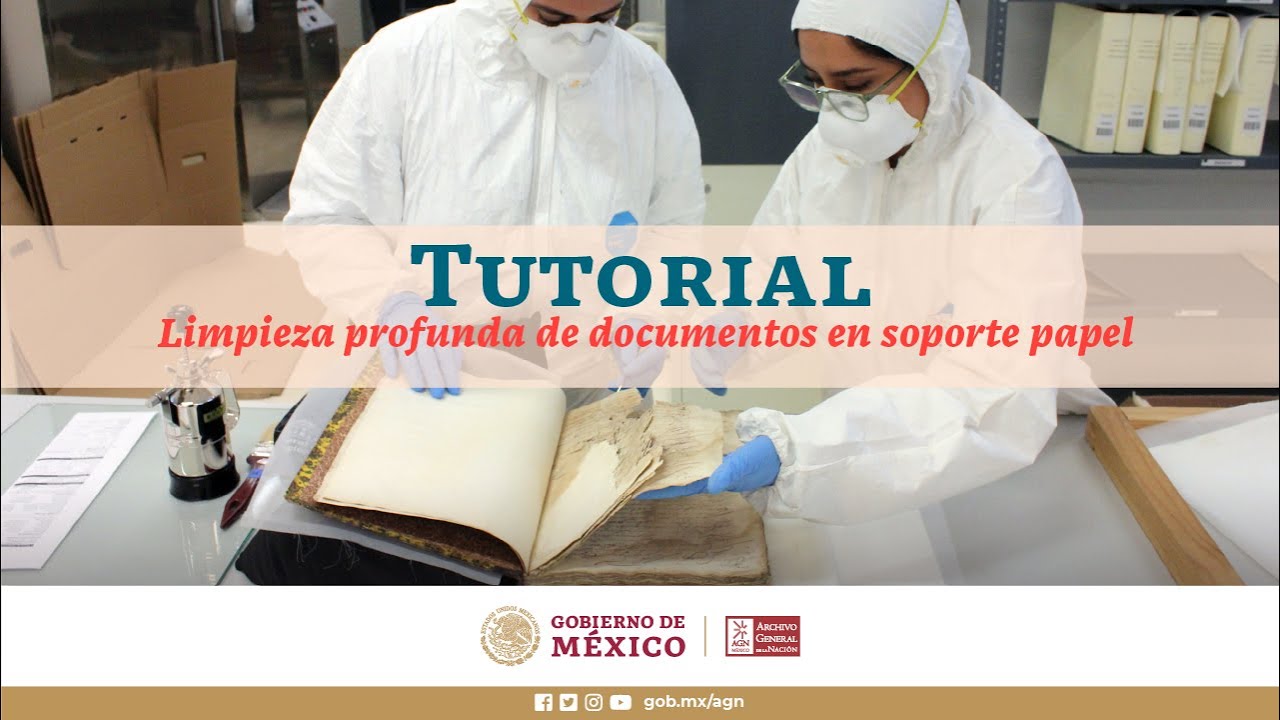 Limpieza profunda de documentos en soporte papel