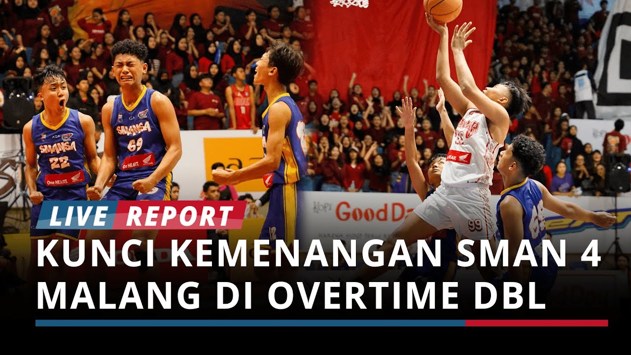 TEGANG! Putra SMAN 4 Malang Kunci Kemenangan di Laga Overtime Perdana DBL Malang