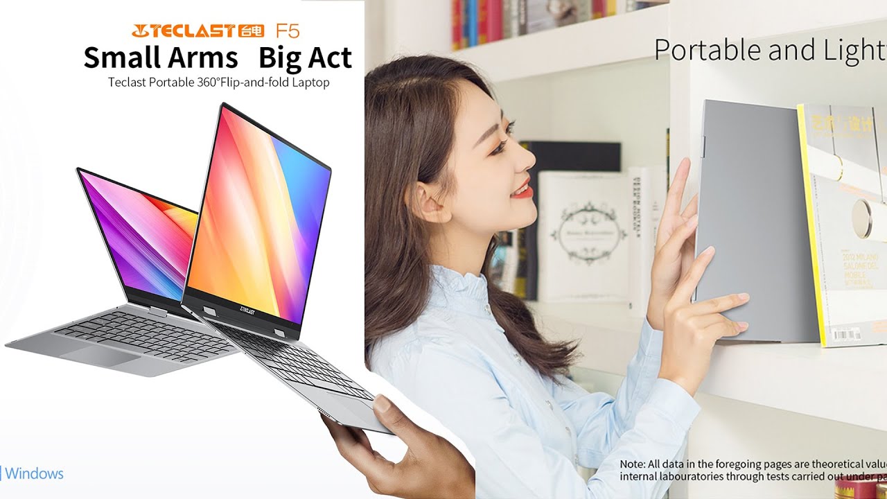 Teclast F5 Laptop Review | Best Ultra Thin Laptop | Thinnest Laptop With Rotating Touch Screen