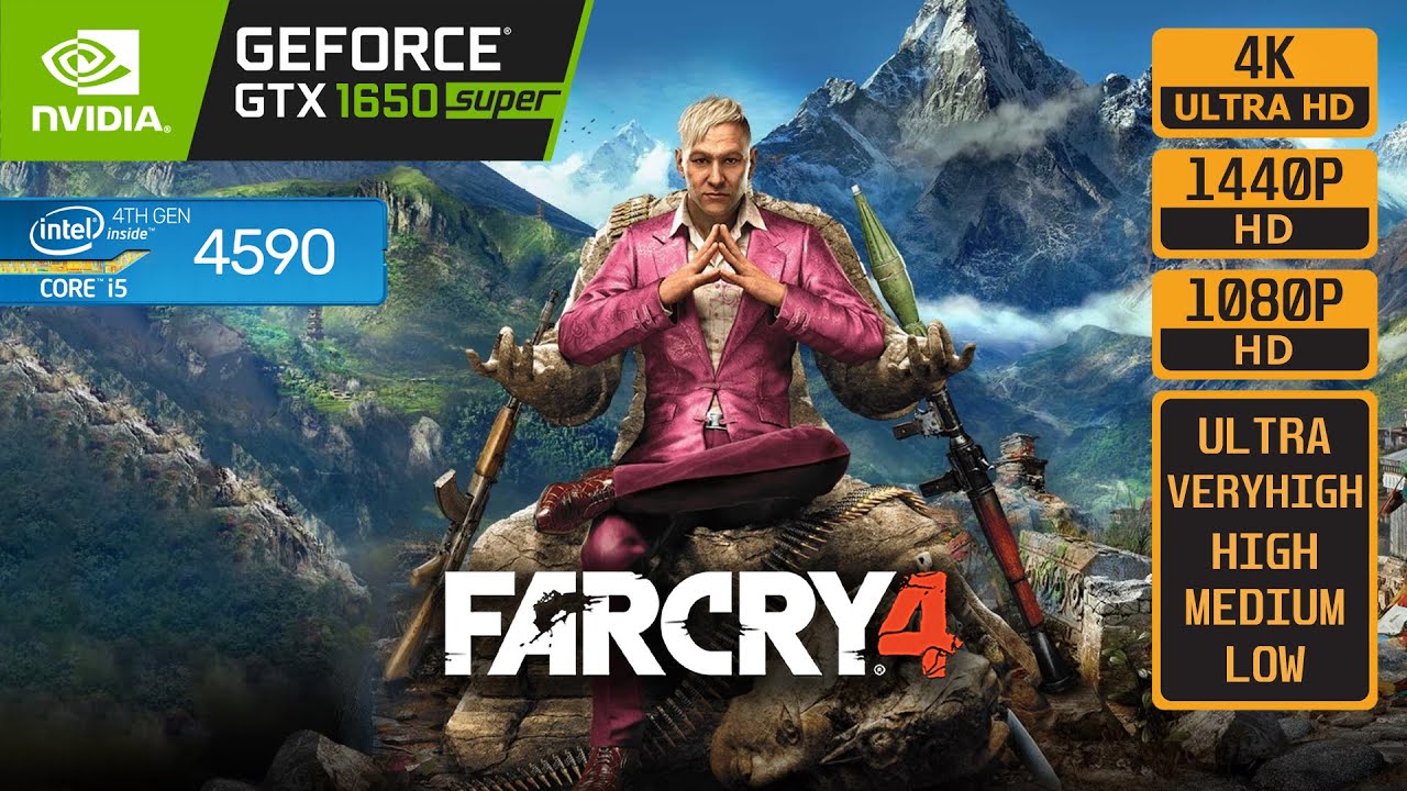 FAR CRY 4 - GTX 1650 SUPER - i5 4590