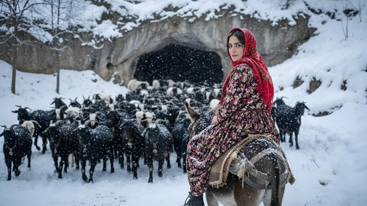 Village Life: Surviving Winter in A Cave | Amazing Cooking & Bread Baking